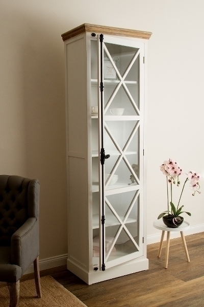 Vitrine Florence, mit Glastür