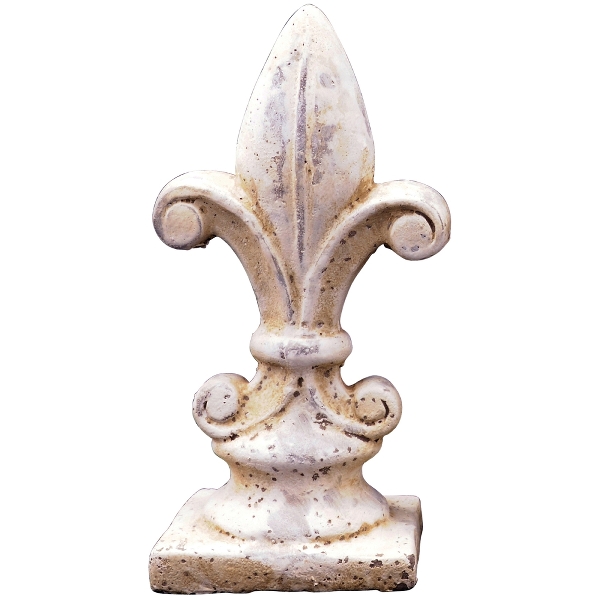 Lilie Valo, creme/weiß, Zement, 14,5 cm x 11,5cm x 34 cm