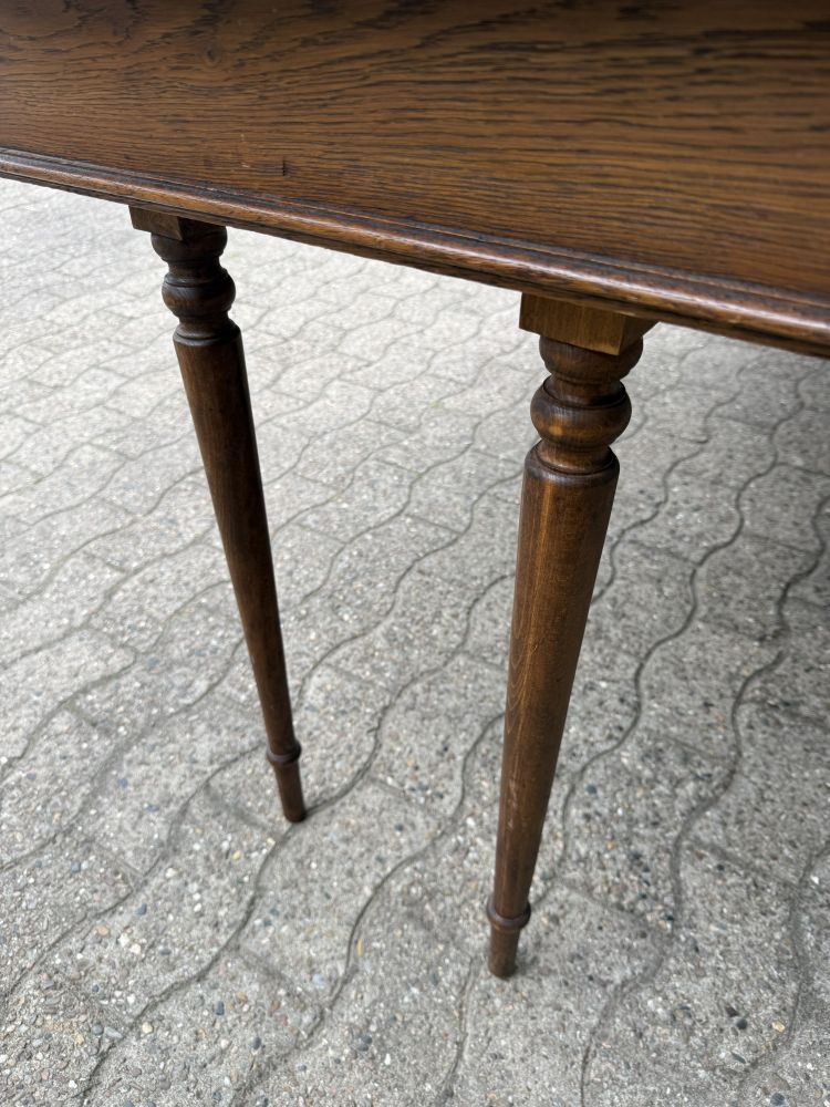 Antiker Kulissentisch um 1920 – Eiche – ausziehbar von 130 bis 350 cm – DIY