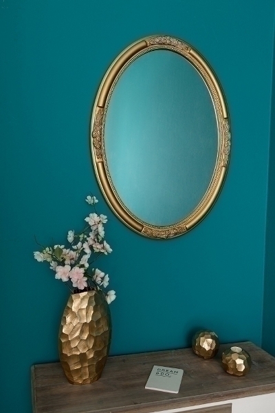 Ovaler Spiegel Beyzawi II, gold