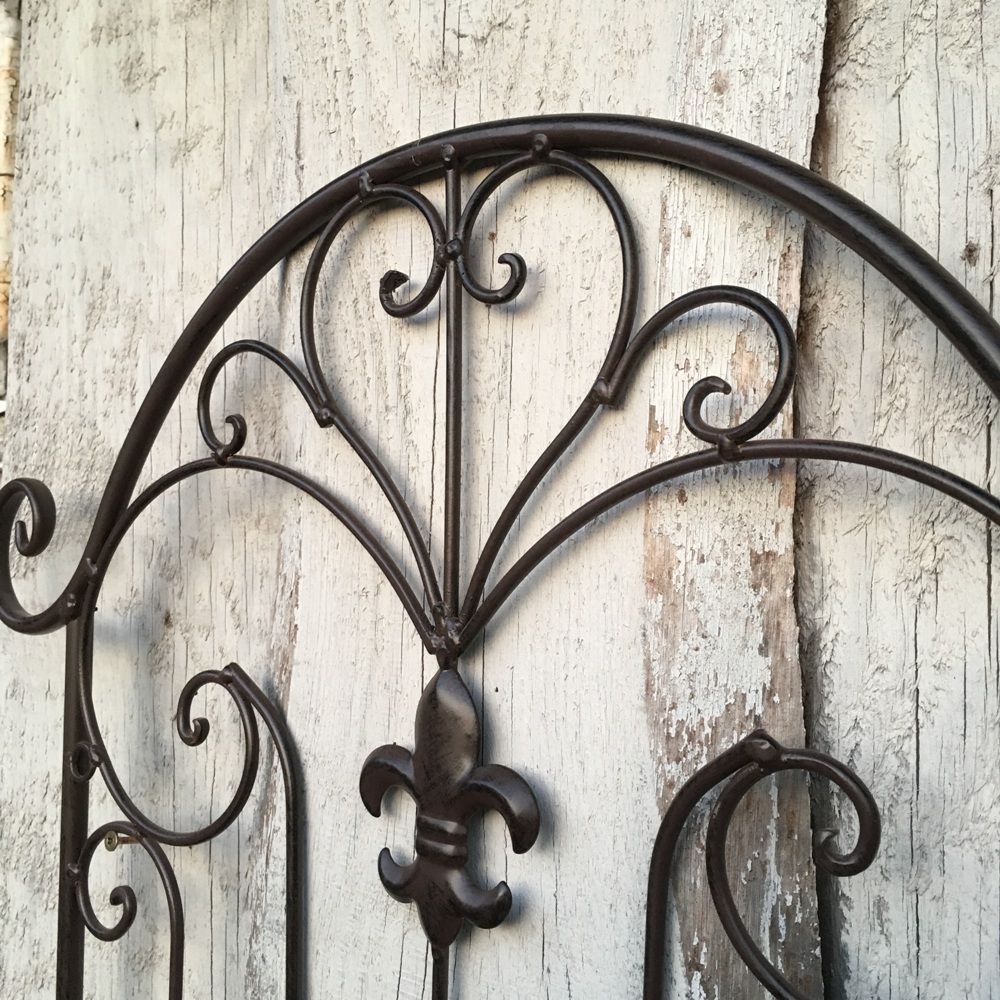 Wandkorb/Blumenkasten aus Metall mit Blecheinsatz
