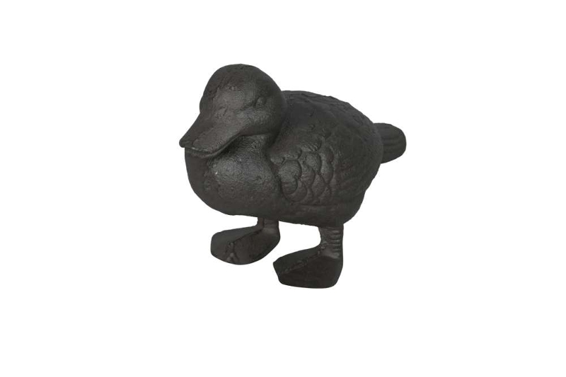 Plätscher-Ente – Wasserspeier aus Gusseisen mit Pumpe