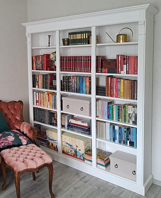 Bücherregal WILHELM aus Massivholz | Landhaus Bücherregal 180 cm