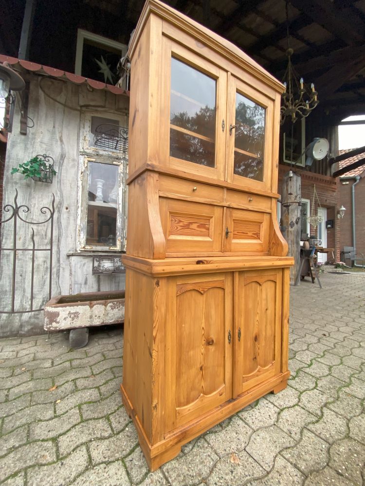 antiker Küchenschrank / nur 95 cm breit! / Weichholz