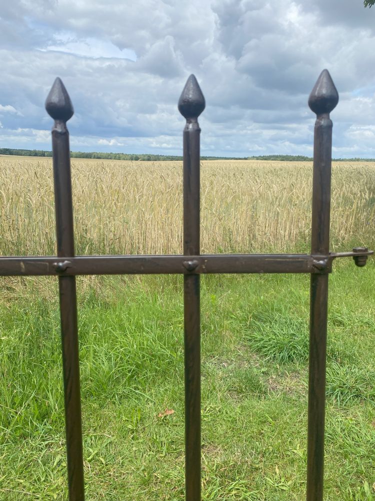 Zaun aus Metall "CONZTANZE" / Zaunteil / Vintagelook